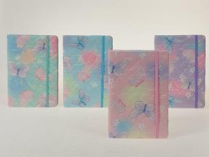 Opakowanie Notes z gumką Motyle MIX