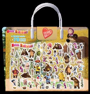 Okładka książki Nowe wyzwanie. Kocham naklejać. Masza i niedźwiedź