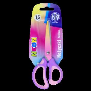 Opakowanie Nożyczki szkolne ergonomiczne Astrakids Neon 15 cm.