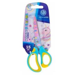 Opakowanie Nożyczki szkolne z ergonomiczne Astrakids Unicorn 15 cm. 1 szt. .