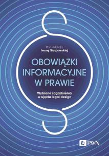 Okładka książki Obowiązki informacyjne w prawie.