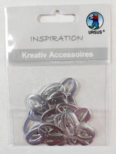 Opakowanie Obrączki tłoczone 20szt srebrne