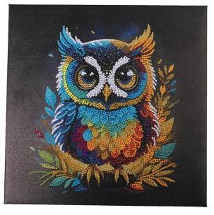 Obraz na płótnie 30x30cm z mozaiką Sowa. Wydawca: EPEE. Multiszop.pl Opakowanie Obraz na płótnie 30x30cm z mozaiką Sowa