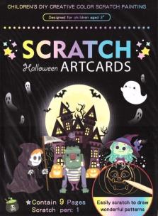 Opakowanie Obrazek do zdrapywania Duchy 9szt