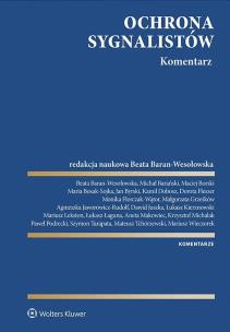 Ochrona sygnalistów. Komentarz. Autor: Opracowanie zbiorowe. Multiszop.pl Okładka książki Ochrona sygnalistów. Komentarz