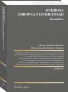 Okładka książki Ochrona zdrowia psychicznego. Komentarz