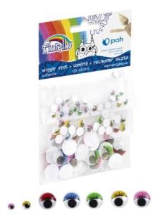 Opakowanie Oczka samoprzylepne z rzęsami 80szt. FIORELLO