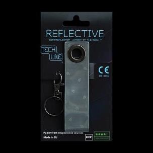 Opakowanie Odblaskowy breloczek Tech Line - Czarny pasek
