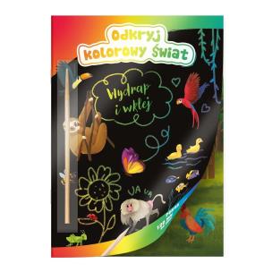 Okładka książki Odkryj kolorowy świat Wydrapywanka Zwierzęta