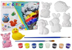 Opakowanie Odlewy gipsowe do malowania Zwierzęta