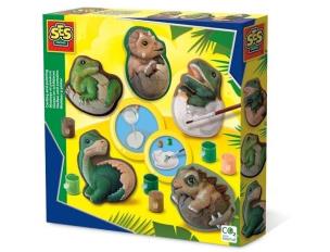 Opakowanie Odlewy gipsowe + farby Jaja dinozaura
