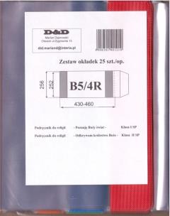 Opakowanie Okładka książkowa regulowana B5/4R (25szt) D&D