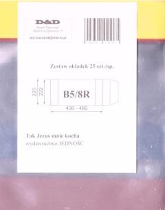 Opakowanie Okładka książkowa regulowana B5/8R (25szt) D&D
