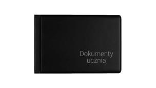 Okładka na dokumenty ucznia małe czarna. Wydawca: biurfol. Multiszop.pl Opakowanie Okładka na dokumenty ucznia małe czarna