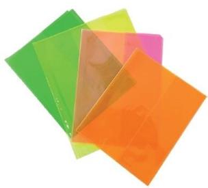 Opakowanie Okładka na zeszyt A5 212x304 neonowa 10szt