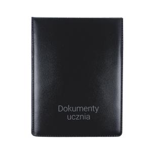 Opakowanie Okładka pionowa na dokumenty ucznia czarna