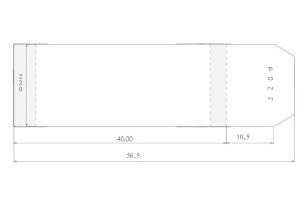 Opakowanie Okładka regulowana 220x580mm (25szt)