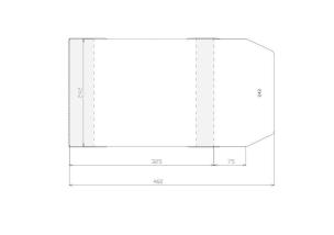 Opakowanie Okładka regulowana 242x400mm (50szt)