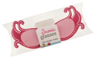 Opakowanie Okulary - karteczki samoprzylepne różowe