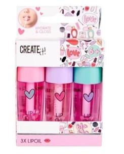 Opakowanie Olejek do ust 3-pak CREATE IT!