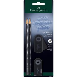 Ołówek 2szt + gumka + temperówka FABER CASTELL. Wydawca: Faber Castell. Multiszop.pl Opakowanie Ołówek 2szt + gumka + temperówka FABER CASTELL