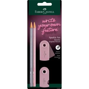Ołówek 2szt + gumka + temperówka FABER CASTELL. Wydawca: Faber Castell. Multiszop.pl Opakowanie Ołówek 2szt + gumka + temperówka FABER CASTELL