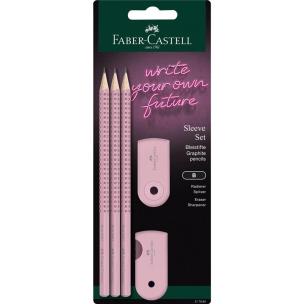 Ołówek 3szt + gumka + temperówka FABER CASTELL. Wydawca: Faber Castell. Multiszop.pl Opakowanie Ołówek 3szt + gumka + temperówka FABER CASTELL