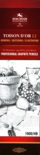 Opakowanie Ołówek grafitowy 1900  HBToison DOR 12