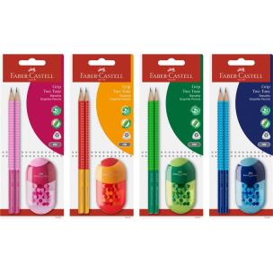 Ołówek grafitowy Grip 2001 Two Tone 2szt mix. Wydawca: Faber Castell. Multiszop.pl Opakowanie Ołówek grafitowy Grip 2001 Two Tone 2szt mix