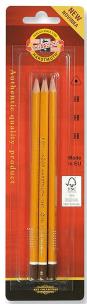 Ołówek grafitowy Triograph Koh-i-Noor H na blistrze 3 sztuki 1580/3BL/ H. Wydawca: Koh-I-Noor. Multiszop.pl Opakowanie Ołówek grafitowy Triograph Koh-i-Noor H na blistrze 3 sztuki 1580/3BL/ H