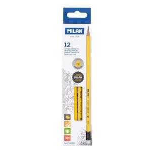 Opakowanie Ołówek HB trójkątny z gumką 12 szt. żółty