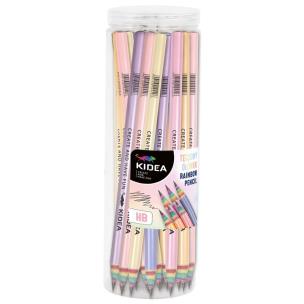 Ołówek tęczowy (48szt) KIDEA. Wydawca: Derform. Multiszop.pl Opakowanie Ołówek tęczowy (48szt) KIDEA