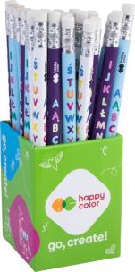 Ołówek trójkątny jumbo 2B (24szt) HAPPY COLOR. Wydawca: GDD. Multiszop.pl Opakowanie Ołówek trójkątny jumbo 2B (24szt) HAPPY COLOR