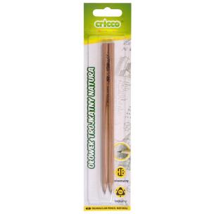 Opakowanie Ołówek trójkątny natura HB 2szt. CRICCO