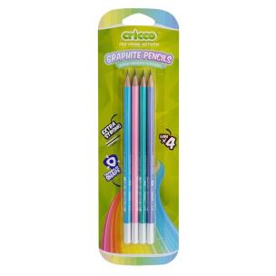 Opakowanie Ołówek trójkątny pastel HB 4szt. CRICCO