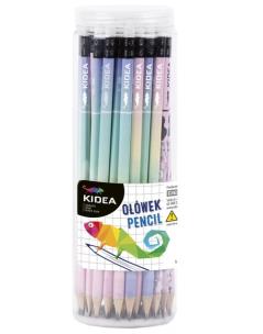 Opakowanie Ołówek trójkątny z gumką  Display 48 sztuk mix