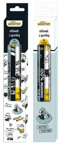 Ołówek z gumką 4szt Minionki. Wydawca: Beniamin. Multiszop.pl Opakowanie Ołówek z gumką 4szt Minionki