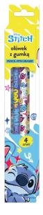 Opakowanie Ołówek z gumką 4szt Stitch
