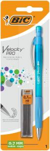 Opakowanie Ołówek z gumką BIC Velocity PRO 0.7mm MMP + rysiki 1 szt. mix. blister