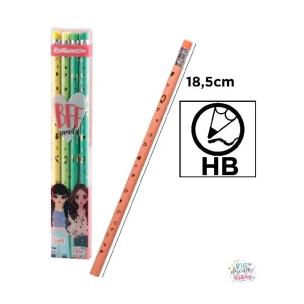 Opakowanie Ołówek z gumką Big Dream Girls 4szt.