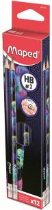Opakowanie Ołówek z gumką Deepsea HB (12szt) MAPED