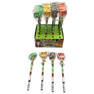 Opakowanie Ołówek z gumką Dzika przyroda MIX (24szt)