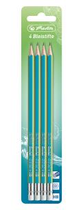 Opakowanie Ołówek z gumką HB greenline 4 szt.