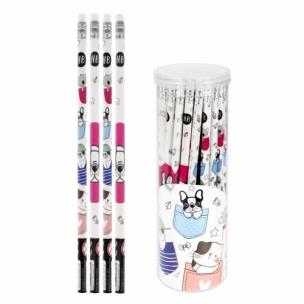 Opakowanie Ołówek z gumką HB Minisy (48szt)