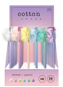 Opakowanie Ołówek z pomponem Cotton Candy (36szt)