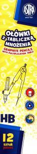 Opakowanie Ołówek z tabliczką mnożenia Astra 12 sztuk