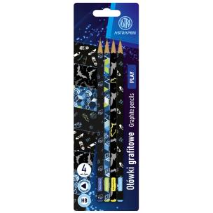 Opakowanie Ołówki grafitowe trójkątne HB Astrapen boys blister 4 szt.