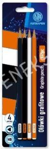 Opakowanie Ołówki grafitowe trójkątne HB Astrapen Classic 4 szt.