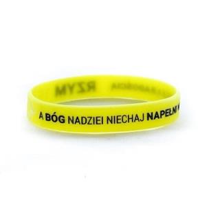 Opakowanie Opaska silikonowa - A Bóg nadziei - limoinkowa
