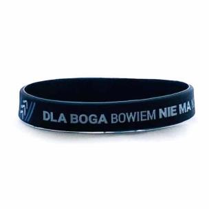 Opakowanie Opaska silikonowa - Dla Boga bowiem - granatowa